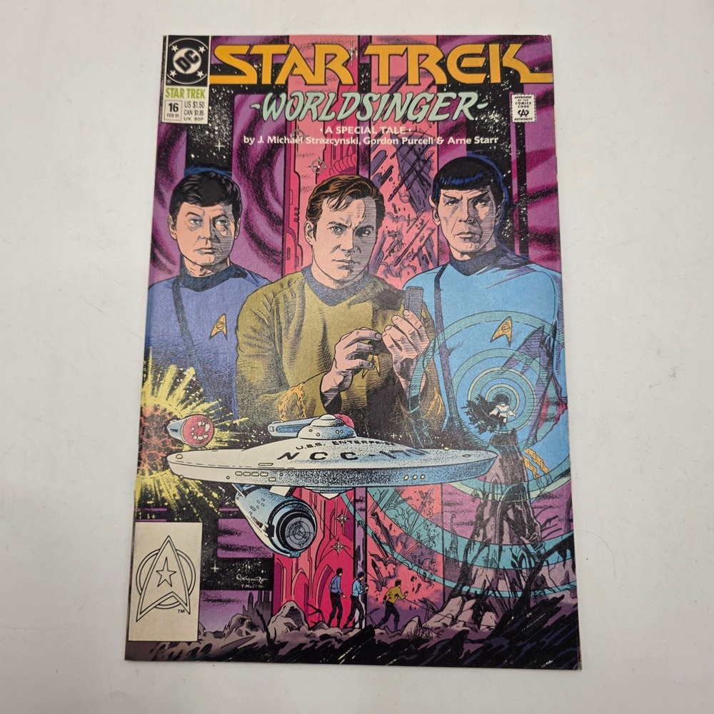DC Star Trek Comic 16 Worldsinger Kirk Spock Sci-Fi 1991 Vintage Copper Age Book